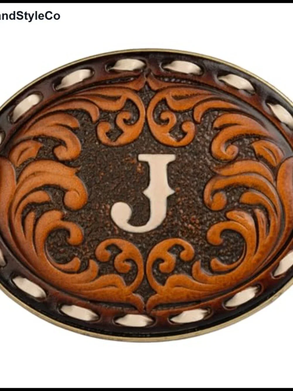 Western Initial Belt Buckle ABC-Z For 1.5 inch Belt